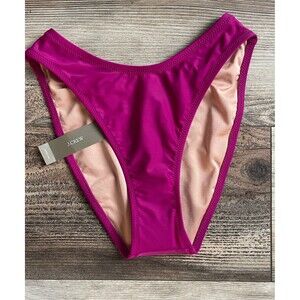 NWT J. Crew Women's XXS Bikini Bottoms Dark Pink Hipsters Swim